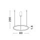 Pendule, Lustre suspendate - Lustra LED suspendata design modern circular TARQUIN D-60cm negru