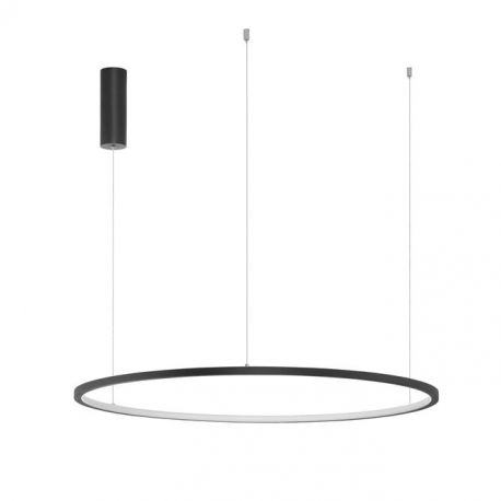 Pendule, Lustre suspendate - Lustra LED suspendata design modern circular TARQUIN D-80cm negru