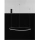 Pendule, Lustre suspendate - Lustra LED suspendata design modern circular TARQUIN D-80cm negru