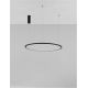 Pendule, Lustre suspendate - Lustra LED suspendata design modern circular TARQUIN D-80cm negru
