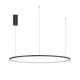 Pendule, Lustre suspendate - Lustra LED suspendata design modern circular TARQUIN D-100cm negru