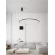 Pendule, Lustre suspendate - Lustra LED suspendata design modern circular TARQUIN D-100cm negru