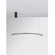 Pendule, Lustre suspendate - Lustra LED suspendata design modern circular TARQUIN D-100cm negru