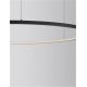 Pendule, Lustre suspendate - Lustra LED suspendata design modern circular TARQUIN D-100cm negru