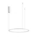 Lustra LED suspendata design modern circular TARQUIN D-60cm alba