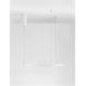 Pendule, Lustre suspendate - Lustra LED suspendata design modern circular TARQUIN D-60cm alba