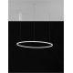 Pendule, Lustre suspendate - Lustra LED suspendata design modern circular TARQUIN D-80cm alba