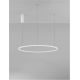 Pendule, Lustre suspendate - Lustra LED suspendata design modern circular TARQUIN D-80cm alba