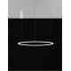 Pendule, Lustre suspendate - Lustra LED suspendata design modern circular TARQUIN D-80cm alba