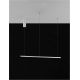 Pendule, Lustre suspendate - Lustra LED suspendata design modern circular TARQUIN D-80cm alba