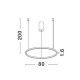 Pendule, Lustre suspendate - Lustra LED suspendata design modern circular TARQUIN D-80cm alba