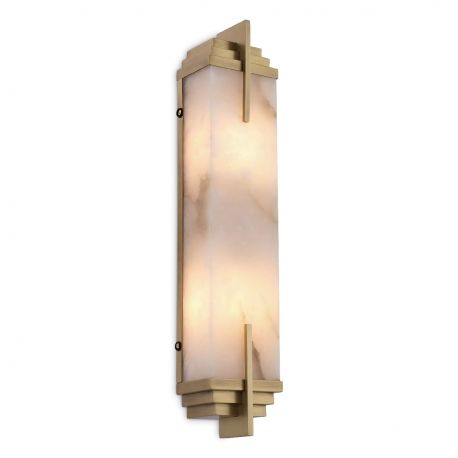 Aplice, corpuri de iluminat pentru pereti - Aplica de perete design elegant LUX Harman alama antic