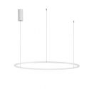 Lustra LED suspendata design modern circular TARQUIN D-100cm alba