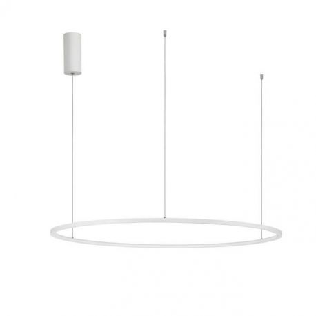 Pendule, Lustre suspendate - Lustra LED suspendata design modern circular TARQUIN D-100cm alba