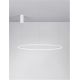 Pendule, Lustre suspendate - Lustra LED suspendata design modern circular TARQUIN D-100cm alba