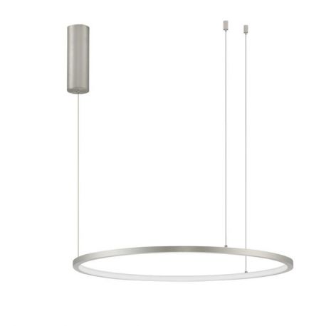 Pendule, Lustre suspendate - Lustra LED suspendata design modern circular TARQUIN D-60cm argintie