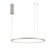 Lustra LED suspendata design modern circular TARQUIN D-60cm argintie
