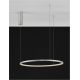 Pendule, Lustre suspendate - Lustra LED suspendata design modern circular TARQUIN D-60cm argintie