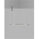 Pendule, Lustre suspendate - Lustra LED suspendata design modern circular TARQUIN D-80cm argintie