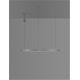 Pendule, Lustre suspendate - Lustra LED suspendata design modern circular TARQUIN D-80cm argintie