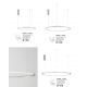 Pendule, Lustre suspendate - Lustra LED suspendata design modern circular TARQUIN D-80cm argintie