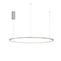 Lustra LED suspendata design modern circular TARQUIN D-100cm argintie