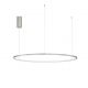 Pendule, Lustre suspendate - Lustra LED suspendata design modern circular TARQUIN D-100cm argintie