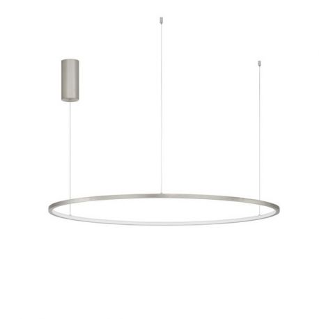 Pendule, Lustre suspendate - Lustra LED suspendata design modern circular TARQUIN D-100cm argintie