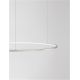 Pendule, Lustre suspendate - Lustra LED suspendata design modern circular TARQUIN D-100cm argintie