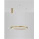 Pendule, Lustre suspendate - Lustra LED suspendata design modern circular PERRINE D-60cm aurie