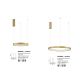 Pendule, Lustre suspendate - Lustra LED suspendata design modern circular PERRINE D-60cm aurie
