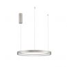 Lustra LED suspendata design modern circular PERRINE D-60cm argintie