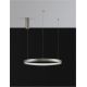Pendule, Lustre suspendate - Lustra LED suspendata design modern circular PERRINE D-60cm argintie
