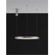 Pendule, Lustre suspendate - Lustra LED suspendata design modern circular PERRINE D-60cm argintie