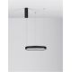 Pendule, Lustre suspendate - Lustra LED suspendata design modern circular PERRINE D-40cm neagra