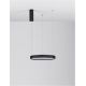 Pendule, Lustre suspendate - Lustra LED suspendata design modern circular PERRINE D-40cm neagra