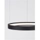 Pendule, Lustre suspendate - Lustra LED suspendata design modern circular PERRINE D-40cm neagra