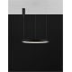 Pendule, Lustre suspendate - Lustra LED suspendata design modern circular PERRINE D-60cm neagra