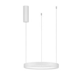 Pendule, Lustre suspendate - Lustra LED suspendata design modern circular PERRINE D-40cm alba