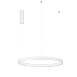 Pendule, Lustre suspendate - Lustra LED suspendata design modern circular PERRINE D-60cm alba