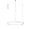 Lustra LED suspendata design modern circular PERRINE D-60cm alba