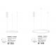 Pendule, Lustre suspendate - Lustra LED suspendata design modern circular PERRINE D-60cm alba