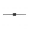 Aplica LED pentru oglinda / tablou AZURE negru L-120,5cm