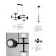 Pendule, Lustre suspendate - Lustra moderna suspendata design minimalist LICATO 8L