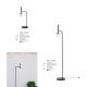 Lampadare - Lampadar modern design minimalist PIELO