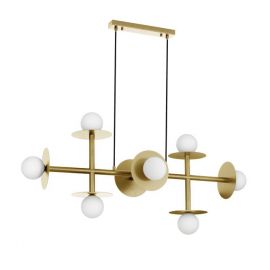 Pendule, Lustre suspendate - Lustra moderna suspendata design minimalist LICATO aurie 8L