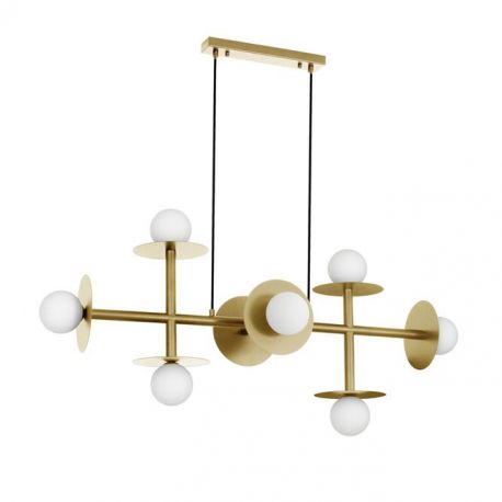 Pendule, Lustre suspendate - Lustra moderna suspendata design minimalist LICATO aurie 8L
