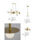 Pendule, Lustre suspendate - Pendul modern design minimalist LICATO auriu