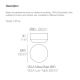 Mese - Masuta cafea de exterior / interior design ultra-modern premium D-60cm VELA