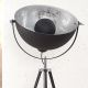 Lampadare - LAMPADAR DESIGN RETRO BIG Studio negru/ argintiu